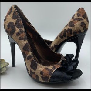 Carlos Santana Animal-Print Heels